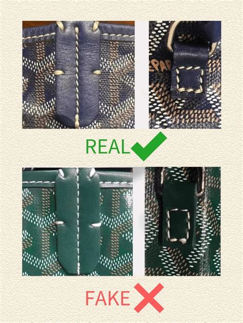 fake gotard bag|how to identify a fake goyard.